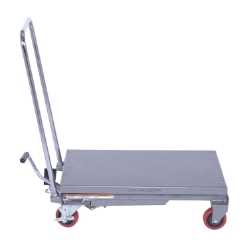 Aluminum Hydraulic Elevating Cart with Foot Pump 15-3/4 In. x 27 In. 220 Lb. Capacity 