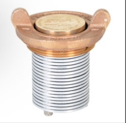 Brass vertical drum vent for 30 and 55 gallon drums non-sparking upward mount