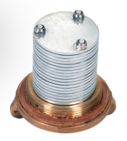 Brass vertical drum vent for 30 and 55 gallon drums non-sparking upward mount