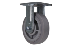 Duratek thermoplastic rubber rigid caster 6 inch diameter 2 inch width 600 lb capacity