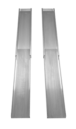 Extruded Aluminum Wheelchair Ramp Light Telescopic 88 In. Usable Length 550 Lb. Capacity 