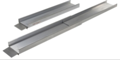 Extruded Aluminum Wheelchair Ramp Light Telescopic 88 In. Usable Length 550 Lb. Capacity 