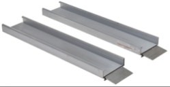 Extruded Aluminum Wheelchair Ramp Light Telescopic 88 In. Usable Length 550 Lb. Capacity 
