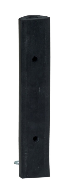 Extruded Rubber Fender Bumper 12 In. x 2 In. x 1-3/4 In. 