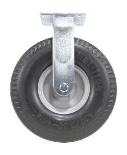 Flat-free rigid caster 10 inch diameter 3 inch width 300 lb capacity