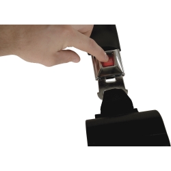 Fork truck safety belt black retractable with quick release button for forklift