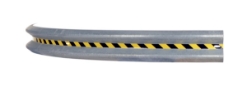 Galvanized Steel Curved Guard Rail 144 In. Length