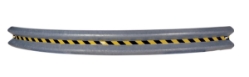 Galvanized Steel Curved Guard Rail 144 In. Length