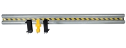 Galvanized Steel Drop In Guard Rail 2 Ribbed 144 In. Length 
