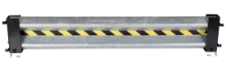 Galvanized Steel Drop In Guard Rail 2 Ribbed 72 In. Length