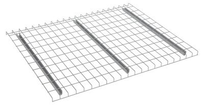 Galvanized Steel Welded Wire Pallet 42 In. x 58 In. 2,500 Lb. Capacity