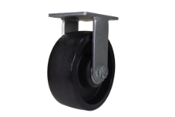 RollX glass filled nylon rigid caster 8 inch x 3 inch 3500 lb capacity non-marking black