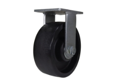 RollX glass filled nylon rigid caster 8 inch x 3 inch 3500 lb capacity non-marking black
