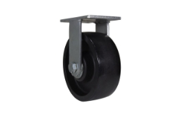 RollX glass filled nylon rigid caster 8 inch x 3 inch 3500 lb capacity non-marking black