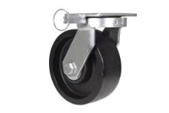 RollX glass filled nylon swivel caster 4-position lock 8 inch x 3 inch 3500 lb capacity