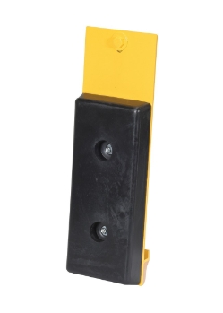 Molded rubber steel class III fork truck carriage bumper 2 inch depth bolt on