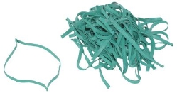 Natural rubber latex jumbo drum bands 34 inch diameter 50 count green for 55 gallon drums
