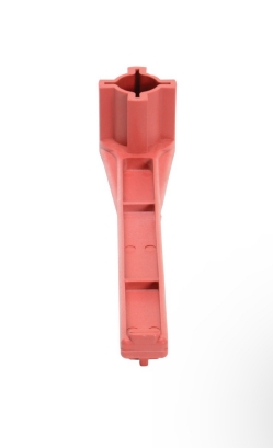 Non-sparking solid nylon drum bung nut wrench for flammable liquid handling