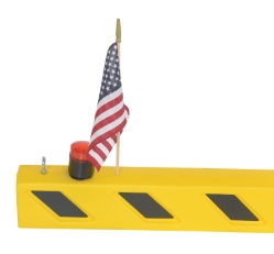 Plastic/PVC Overhead Door Guard 120 In. With Blinking Lights 