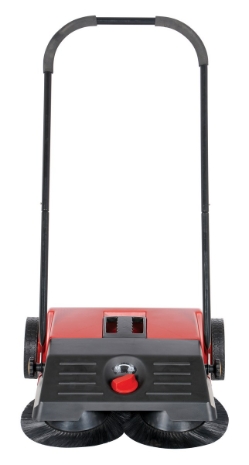 Plastic/Steel Small Gear Driven Manual Brush Sweeper 6 Gallon Capacity