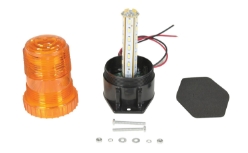Polycarbonate fork truck safety warning light amber 4 x 2.5 x 5.25 inch LED strobe