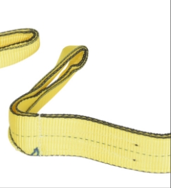 Polyester lifting web sling 3 inch x 8 foot double ply yellow ANSI rated