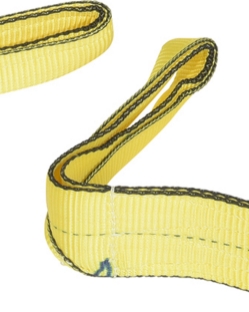 Polyester lifting web sling 3 inch x 8 foot double ply yellow ANSI rated
