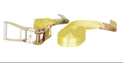 Polyester Ratcheting Cargo Strap with Flat Hook 27 Ft. Working Length 3,325 Lb. Working Load  - STRAP-27-FH
