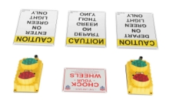 Polypropylene Traffic System Stop Go Set 12V LED 3-3/4 In. x 6-1/2 In. x 11-1/2 In.