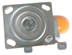 Polyurethane swivel caster with brake 6 inch 2 inch 1250 lb capacity non-marking