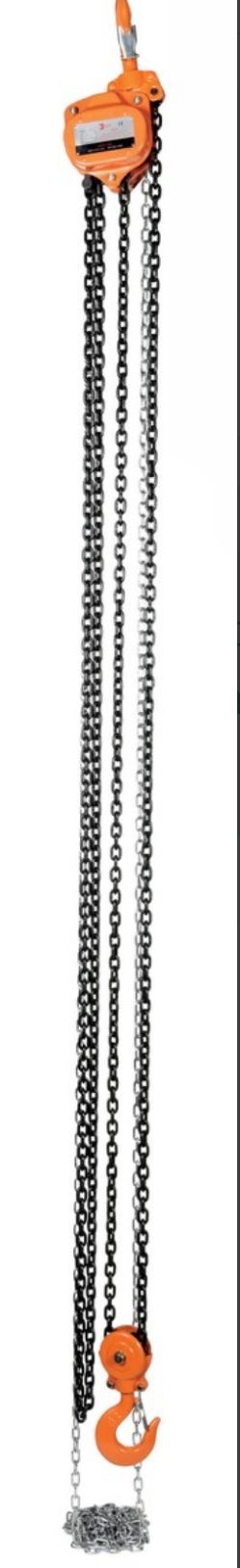 Professional Hand Chain Hoist 15 Ft. Lift Height 6,000 Lb. Capacity