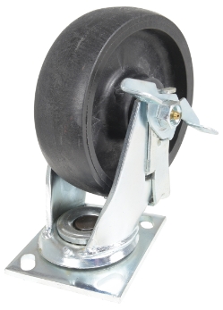 RollX Glass Filled Nylon Swivel With Brake Caster 6 In. Diameter x 2 In. Width 1250 Lb. Capacity