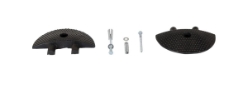Rubber Heavy Duty Speed Bump Concrete End Caps 