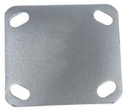 Rubber rigid caster 4 inch diameter 2 inch width 551 lb capacity dark gray non-marking