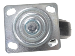 Rubber swivel caster 5 inch diameter 2 inch width 440 lb capacity aluminum core