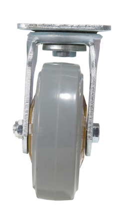 Rubber swivel with total brake caster 6 inch diameter 2 inch width 771 lb capacity