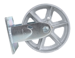 Semi steel rigid caster 6 inch x 2 inch 1200 lb capacity with zerk fitting