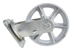 Semi steel swivel caster 6 inch x 2 inch 1200 lb capacity with zerk fitting
