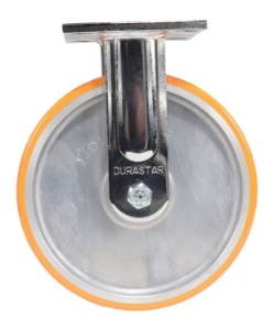 Sirius polyurethane dual rigid caster 8 inch 2 inch 2000 lb capacity non-marking