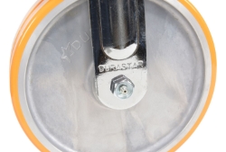 Sirius polyurethane dual rigid caster 8 inch 2 inch 2000 lb capacity non-marking