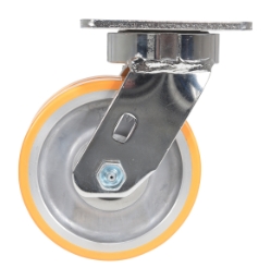 Sirius polyurethane dual swivel caster 4 inch 2 inch 1000 lb capacity non-marking