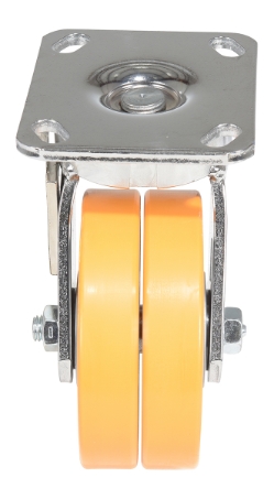 Sirius polyurethane dual swivel caster 4 inch 2 inch 1000 lb capacity non-marking