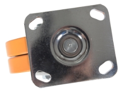 Sirius polyurethane dual swivel caster 4 inch 2 inch 1000 lb capacity non-marking