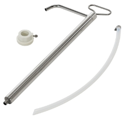 Stainless steel piston pail pump 1 inch bung 5 gallon pail chemical transfer pump
