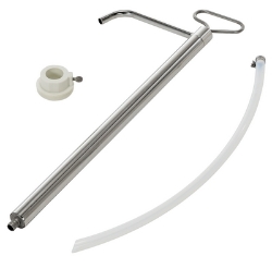 Stainless steel piston pail pump 1 inch bung 5 gallon pail chemical transfer pump