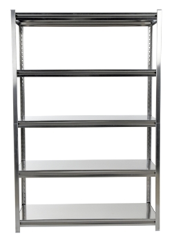 Stainless Steel Solid Rivet Shelving 48 In. x 18 In. x 72 In. 600 Lb. Capacity