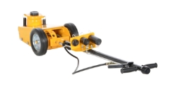 Steel air powered fork truck jack 8.5 to 18.25 inch lift height 44000 lb capacity