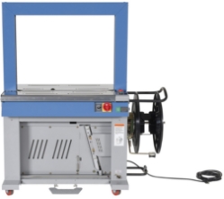 Steel automatic high speed strapping machine 23 x 48 x 58 inch for packaging operations