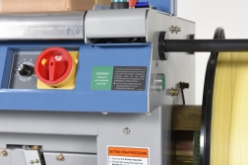 Steel automatic high speed strapping machine 23 x 48 x 58 inch for packaging operations