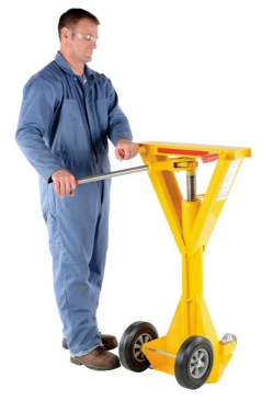 Steel Beam Trailer Stabilizing Ratchet Jack 26-11/16 In. x 23-3/4 In. x 40 In. 40,000 Lb. Capacity 
